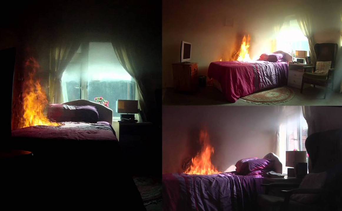 Home fires happen most often in the bedroom